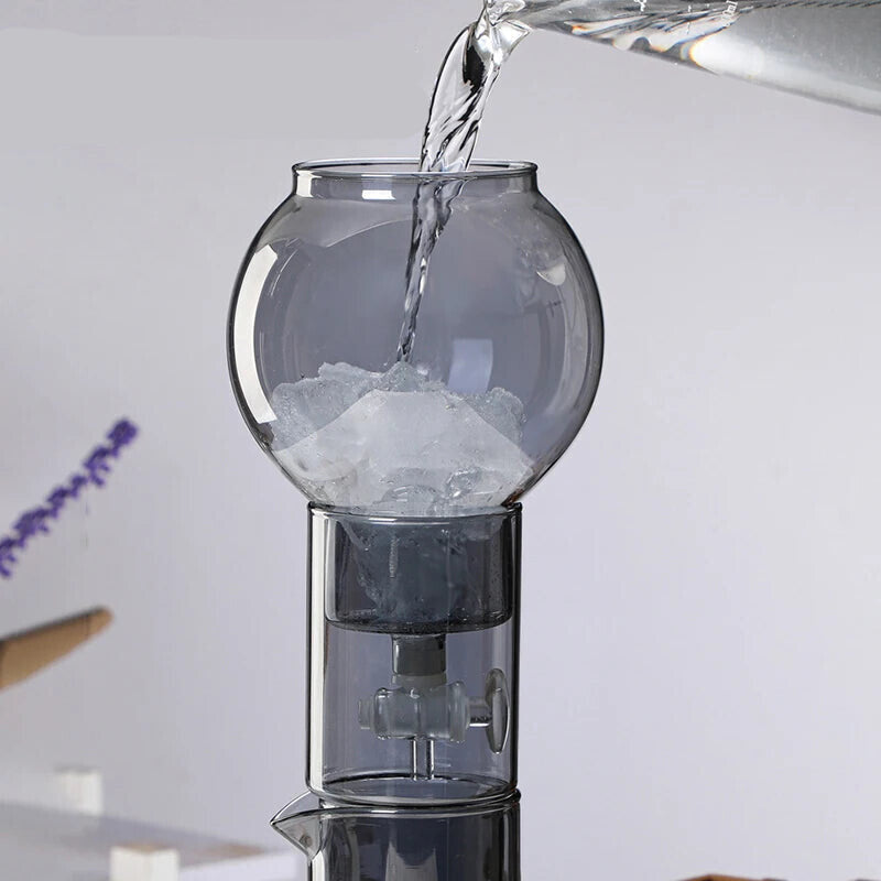 Handmade Glass Coffee Kettle with Drip Filter