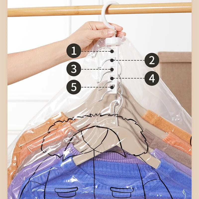 Hanging Vacuum Storage Bag Closet Organizer