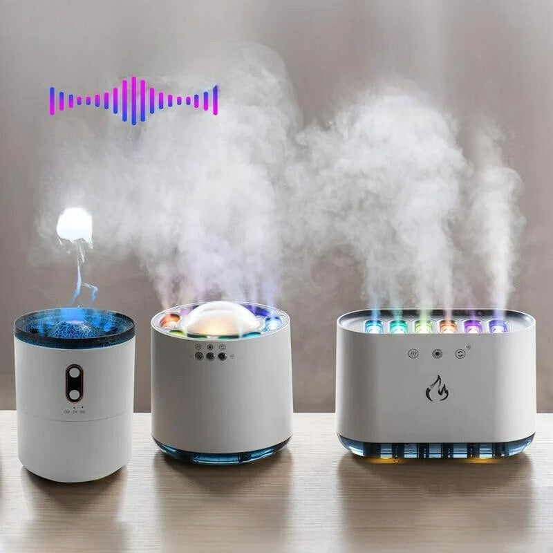 Home Air Humidifier Colorful LED Purifier Ambient Light