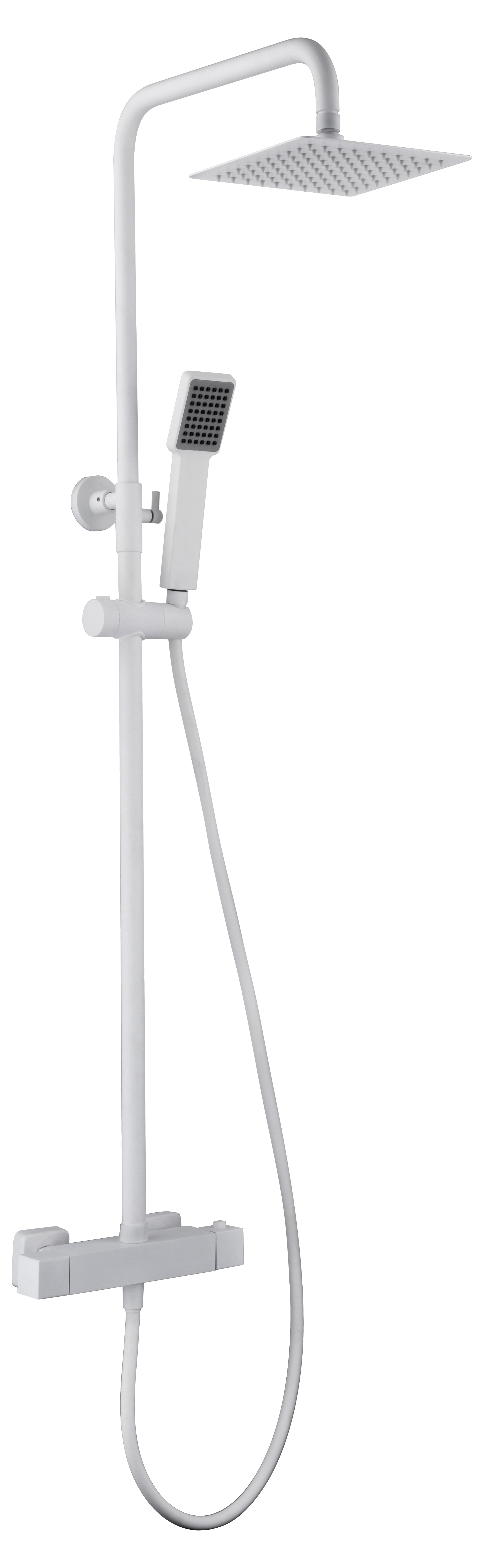Conjunto Ducha Termostático Art Blanco Mate