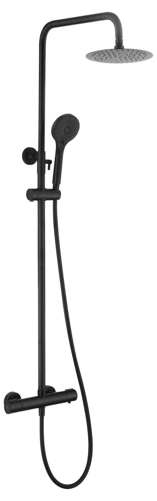 Conjunto Ducha Termostático Eco-Kent Negro Mate