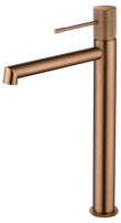 Monomando Lavabo Alto Line Oro Rosa Cepillado
