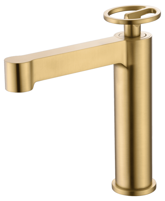 Monomando Lavabo Olimpo Oro Cepillado