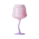 Ins Style Crystal Wine Glass, Abstract Pastel Color