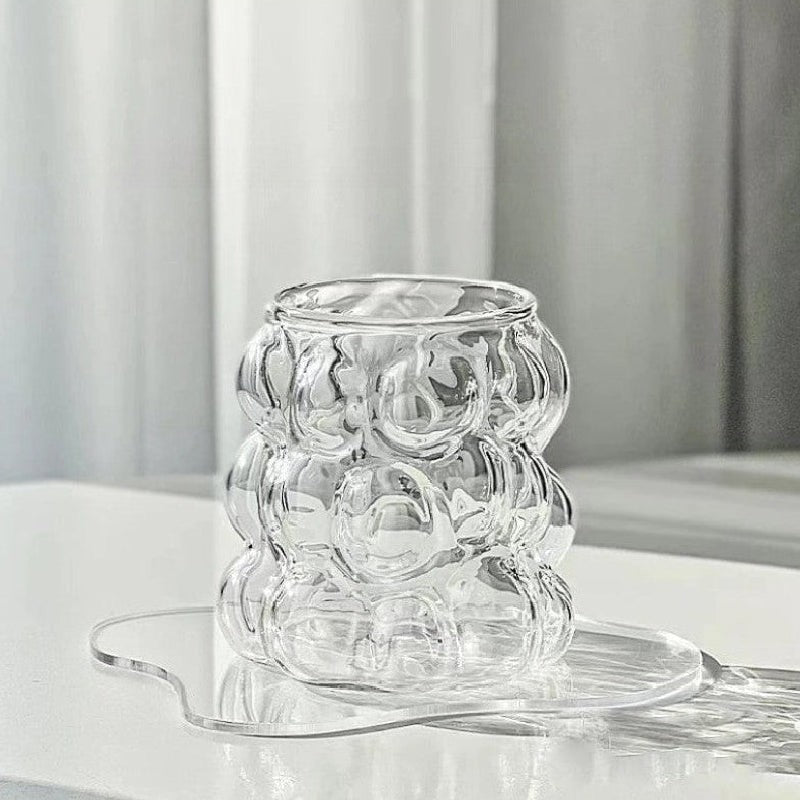 Ins Style Transparent Glass Cup Heat Resistant