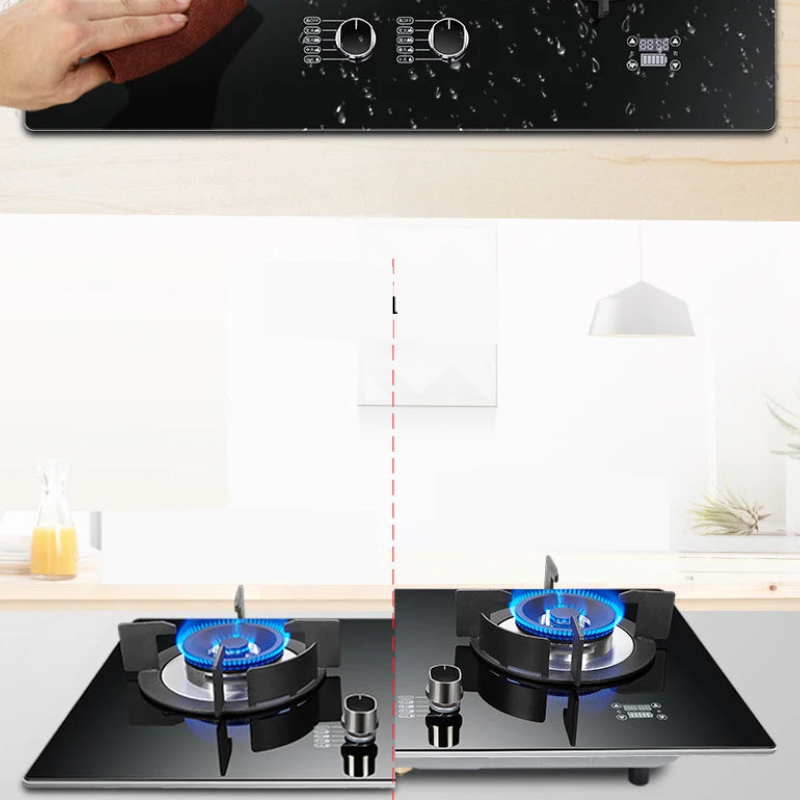 Integrated Double Gas Stove with Smart Timing