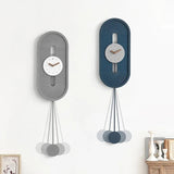 Large Wall Clock with Pendulum Nordic Modern