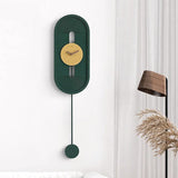 Large Wall Clock with Pendulum Nordic Modern