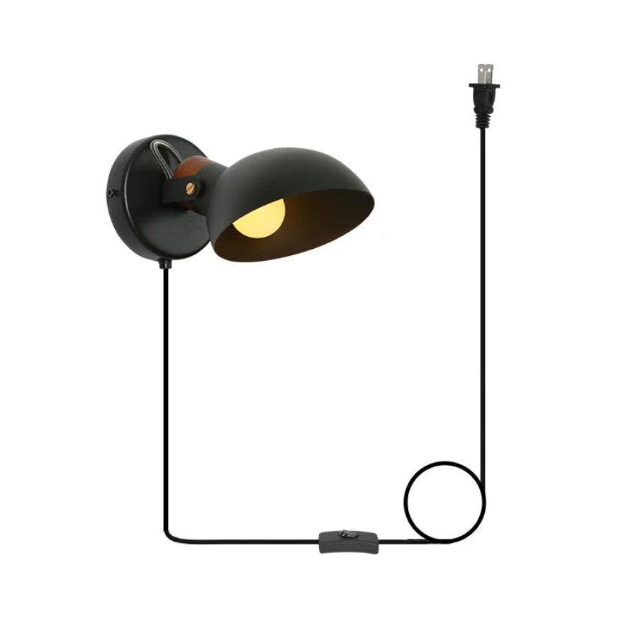 Led Bulb Plug In Wall light With On Off Switch Lamp