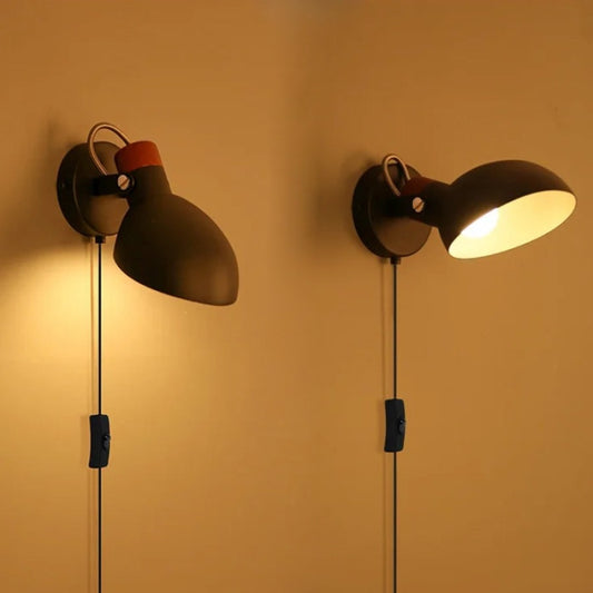 Led Bulb Plug In Wall light With On Off Switch Lamp