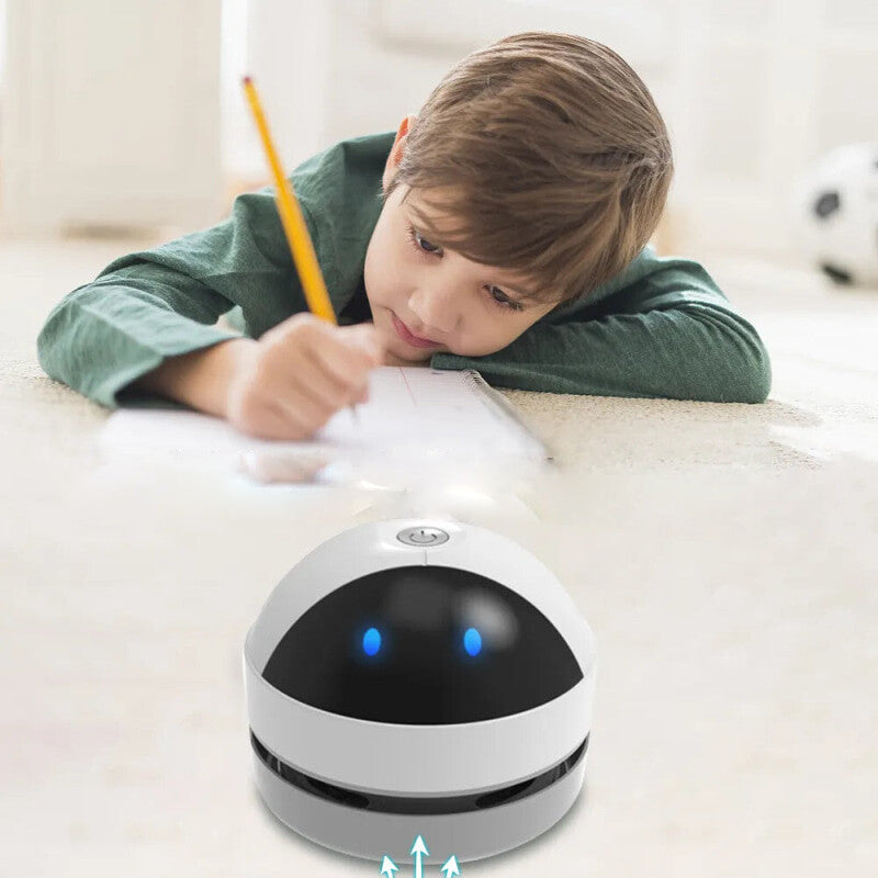 Mini Desktop Dust Vacuum Cleaner with Brush with USB Charging