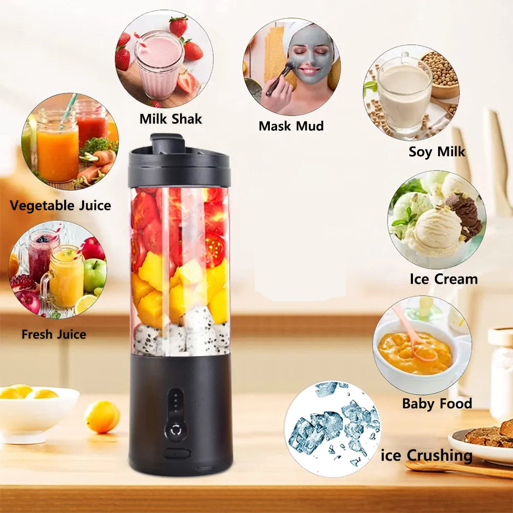 Mini Portable Blender Rechargeable Juicer Mixer