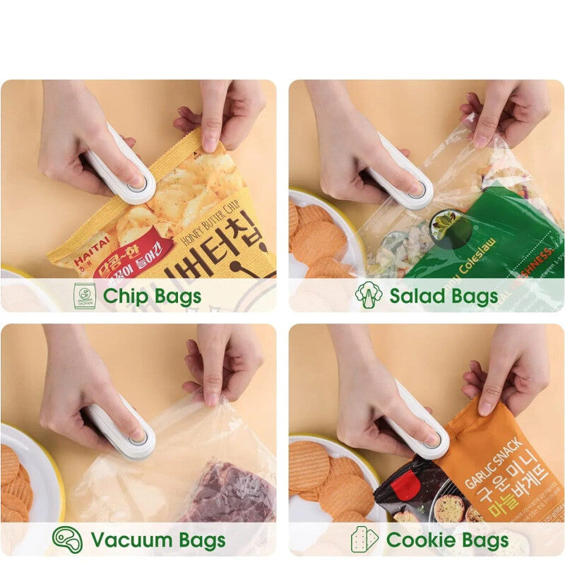 Mini Portable Sealer 2 In 1 Rechargeable Vacuum Heat Sealer