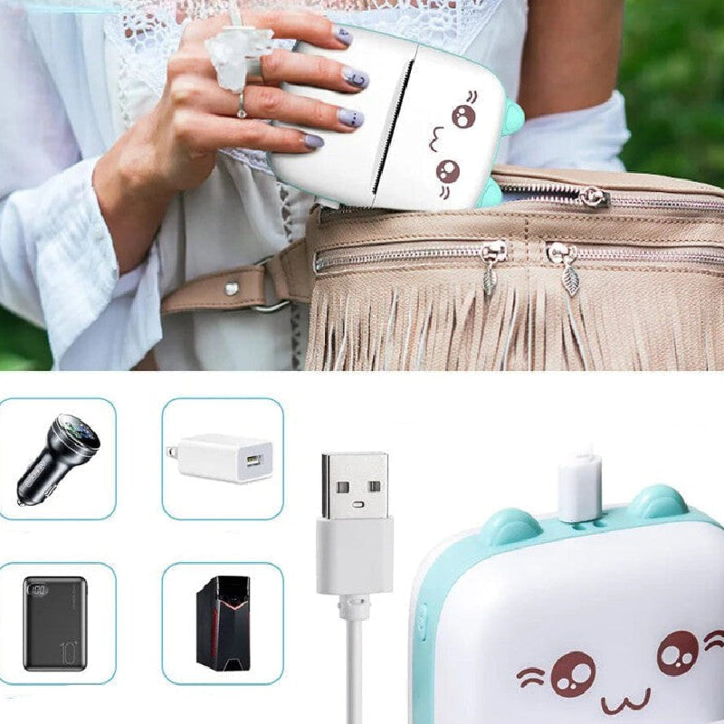 Mini Smart Wireless Bluetooth Portable Thermal Printer