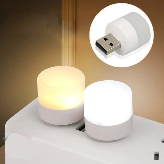 Mini USB Light Warm White Eye Protection Power Charging