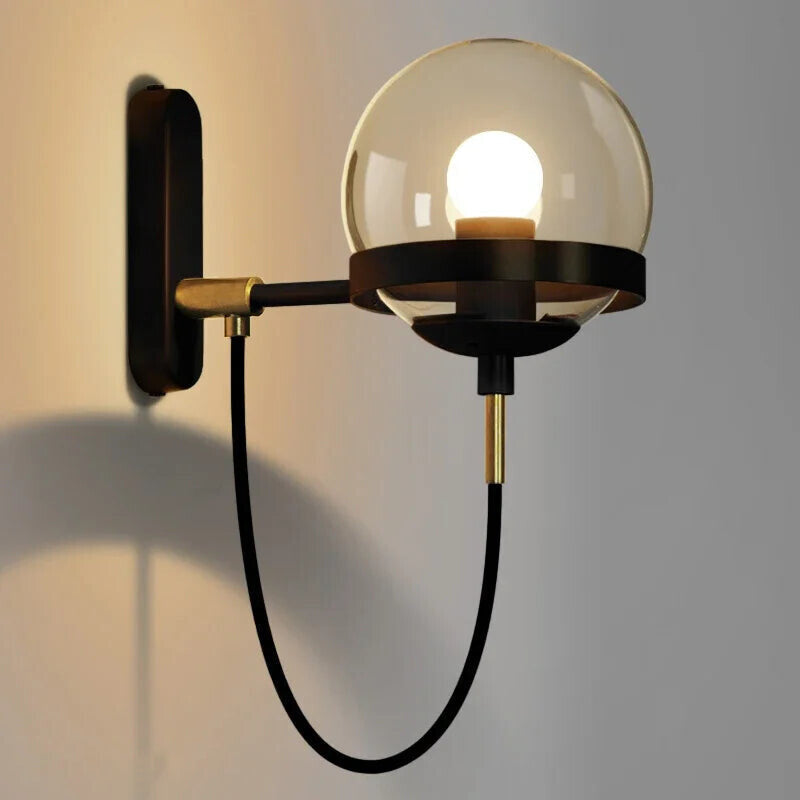 Modern And Simple Glass Ball LED Wall Lamp