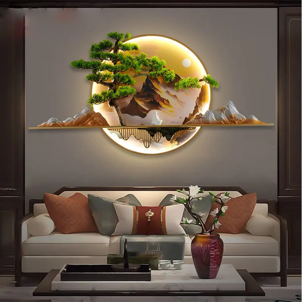 Modern Creative Landscape Mural Picture LED Wall Lamp