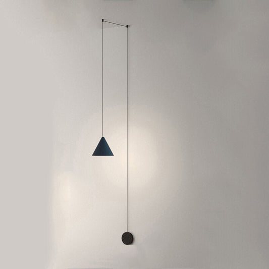 Modern Wire Geometric Led Bedside Hanging Lamp