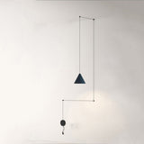 Modern Wire Geometric Led Bedside Hanging Lamp