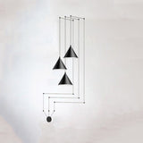 Modern Wire Geometric Led Bedside Hanging Lamp