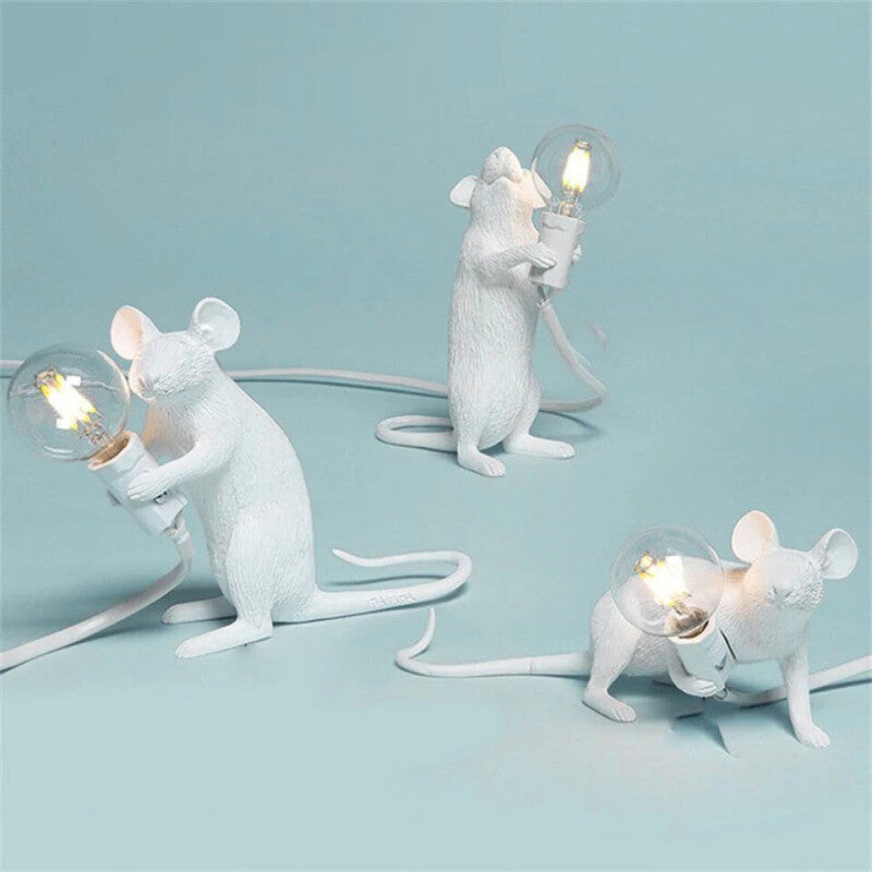Modern Resin Animal Rat LED Table Lights