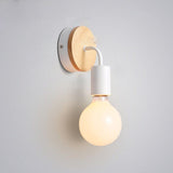 Modern Wood Hang Wire Wall Lamp