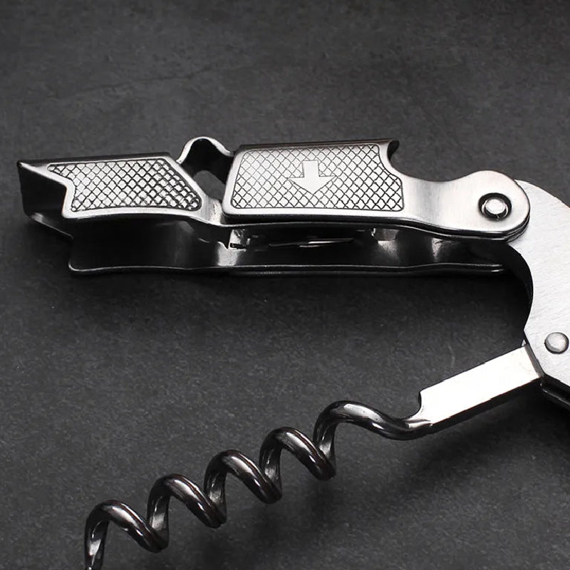 Multifunctional Wooden Handle Corkscrew