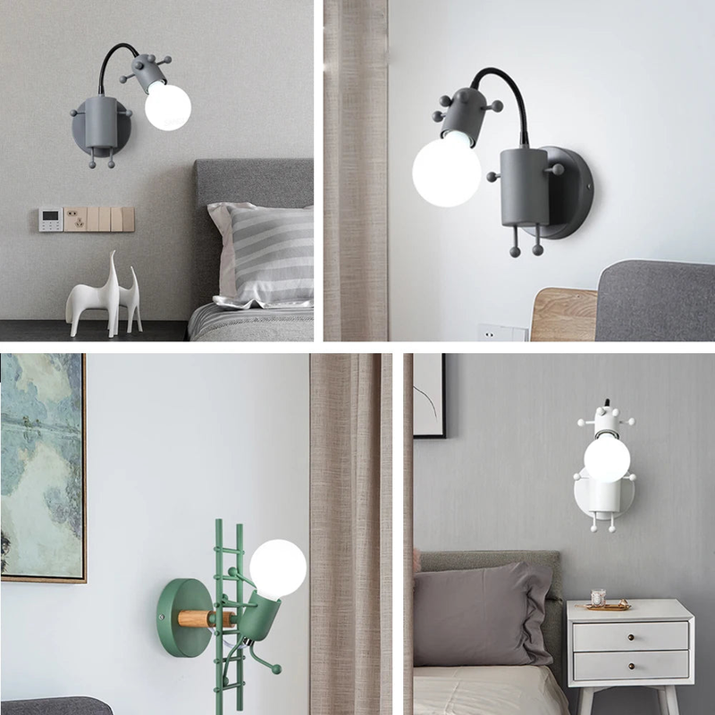 Nordic Cartoon Style Modern LED Wall Lamp