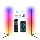 Nordic Dimmable RGB Corner Floor Lamp with Smart App