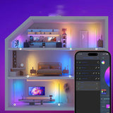 Nordic Dimmable RGB Corner Floor Lamp with Smart App