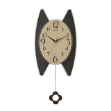 Nordic Vintage Wooden Wall Clock Quartz Pendulum