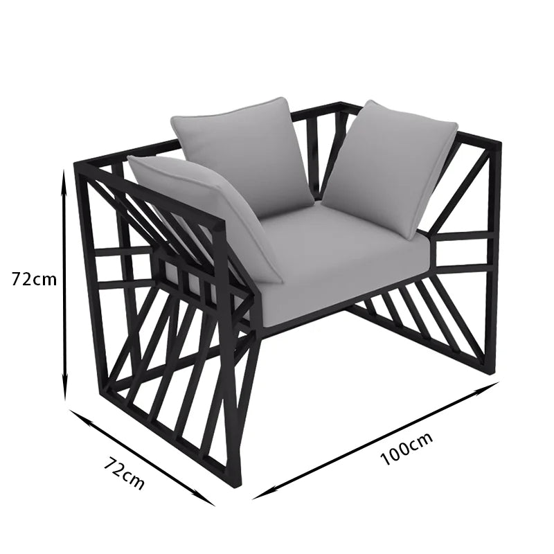 Nordic Sofa Bar Living Room Seating: Single, Two-Seater, and Three-Seater Combination Chairs