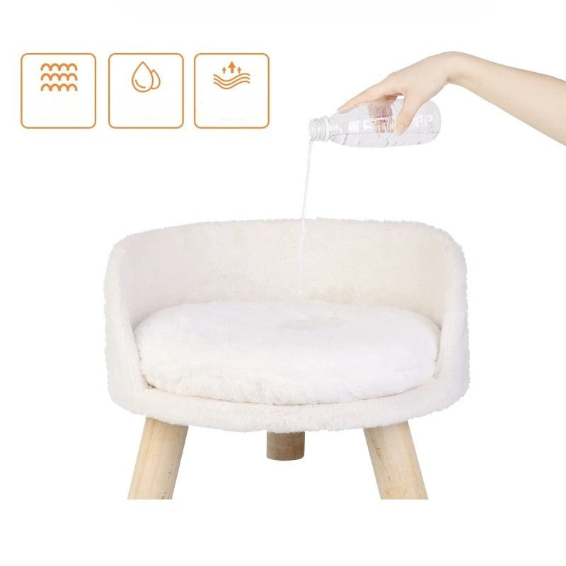 Pet Sofa Bed Raised Chair With Removable Cushion