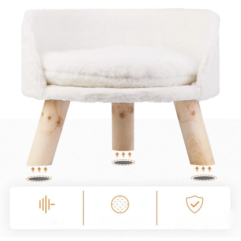 Pet Sofa Bed Raised Chair With Removable Cushion