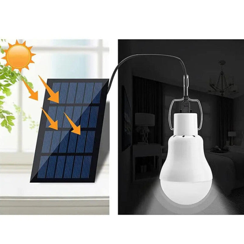 Portable Indoor and Outdoor Hanging LED Solar Bulb