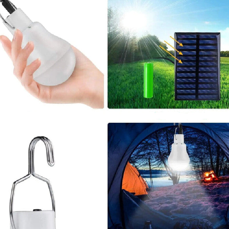Portable Indoor and Outdoor Hanging LED Solar Bulb