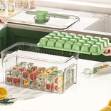 Press Type Ice Cube Tray with Storage Box