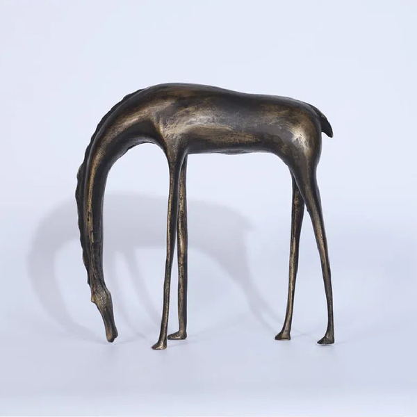 Retro Horse Vintage Metal Sculpture Abstract Artwork