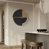 Retro Minimalist Wall Clock Abstract Geometric Round