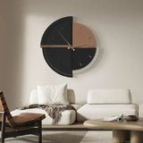 Retro Minimalist Wall Clock Abstract Geometric Round