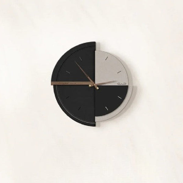 Retro Minimalist Wall Clock Abstract Geometric Round