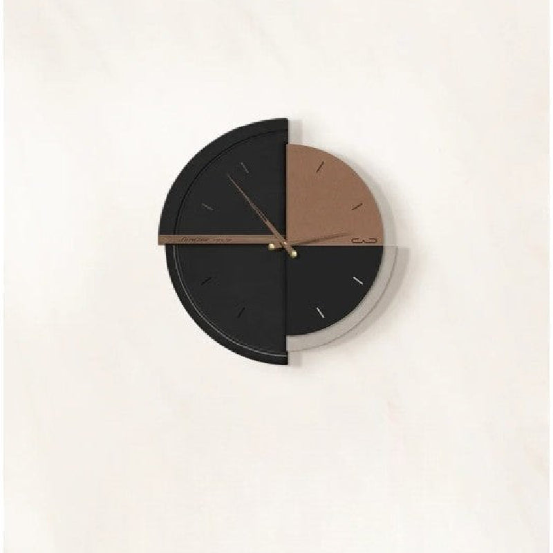 Retro Minimalist Wall Clock Abstract Geometric Round