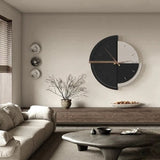 Retro Minimalist Wall Clock Abstract Geometric Round