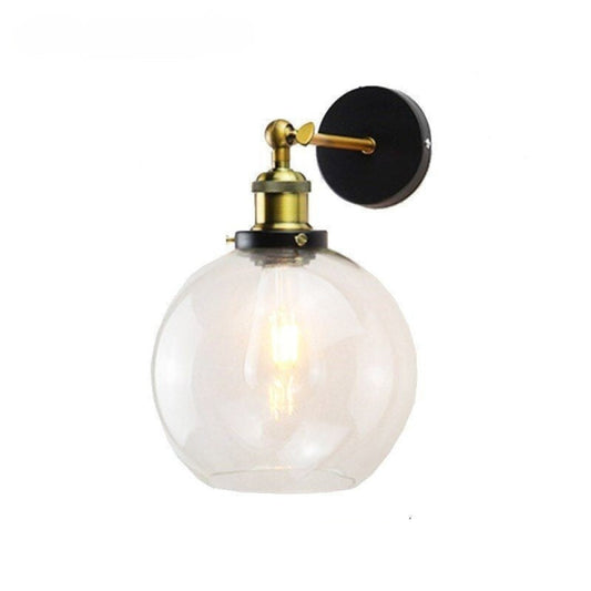 Retro Simple Glass Industrial Style Wall Lamp