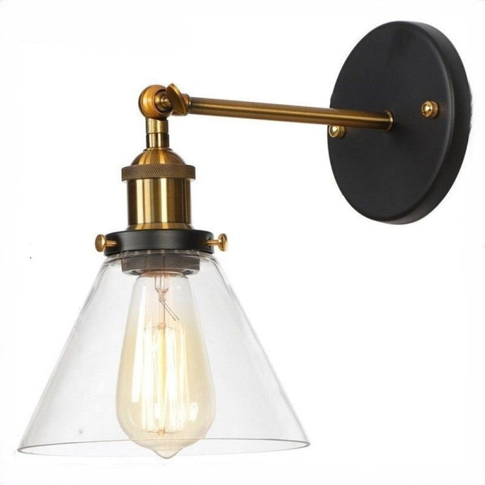 Retro Simple Glass Industrial Style Wall Lamp