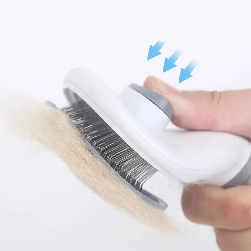 Self-Cleaning Pet Hair Removal Brush Skimming Comb