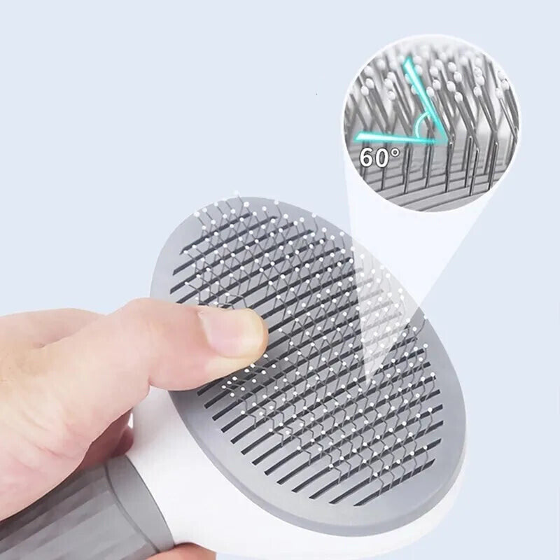 Self-Cleaning Pet Hair Removal Brush Skimming Comb