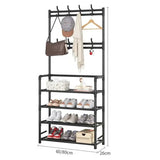 Simple Floor Shoe Rack With Hat Rack