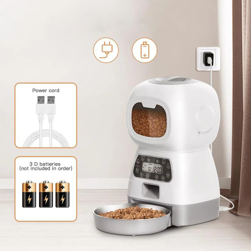 Smart WIFI Automatic Pet Feeder with Voice Recorder