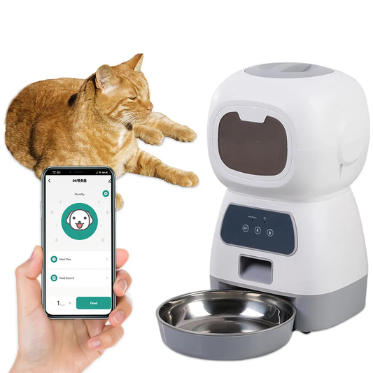 Smart WIFI Automatic Pet Feeder with Voice Recorder